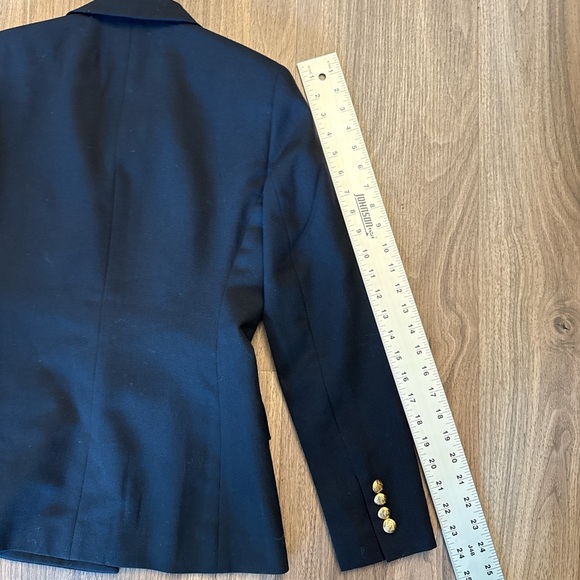 Lauren Ralph Lauren Dark Blue Blazer with Gold Accents - Picture 8 of 9